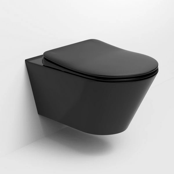 Сиденье Boheme Avva 976-B для унитаза, с микролифтом, цвет черный матовый
