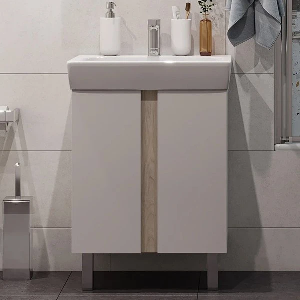 Мебель для ванной Акватон Кантри 60, цвет белый / дуб верона - фото 1