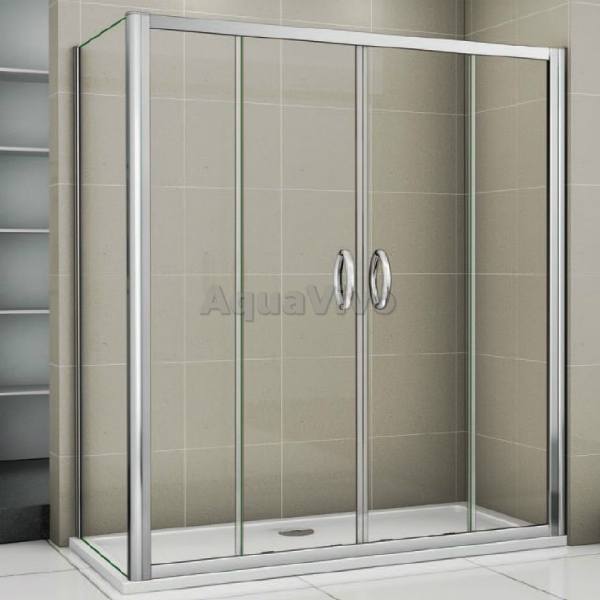 Боковая стенка Good Door Infinity SP-90-C-CH 90, стекло прозрачное, профиль хром - фото 1