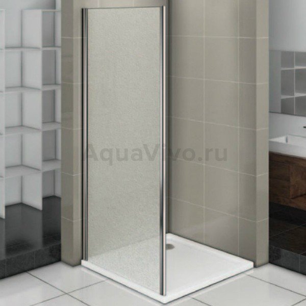 Боковая стенка Good Door Infinity SP-70-G-CH 70x185, стекло грейп, профиль хром