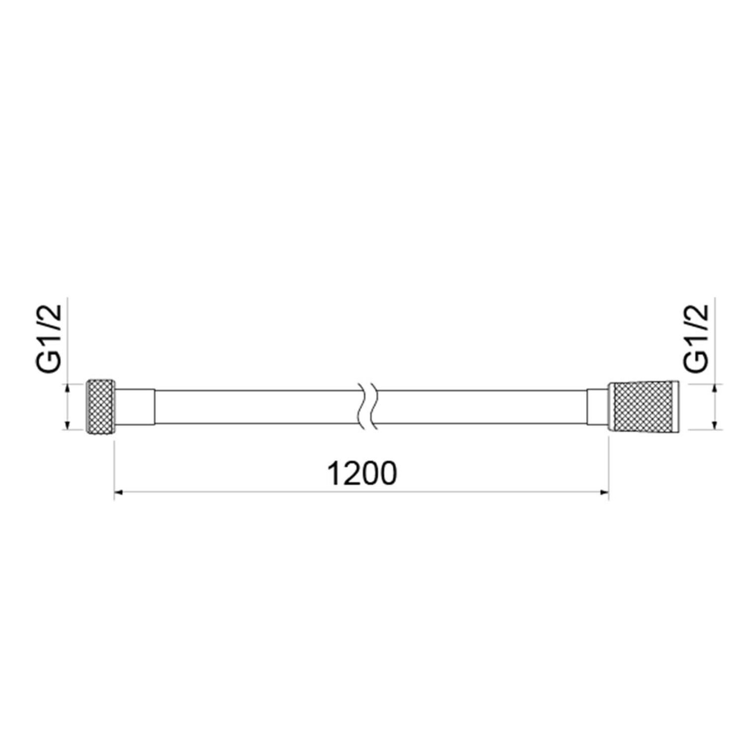 Душевой шланг Акватек AQ2103CR, цвет хром