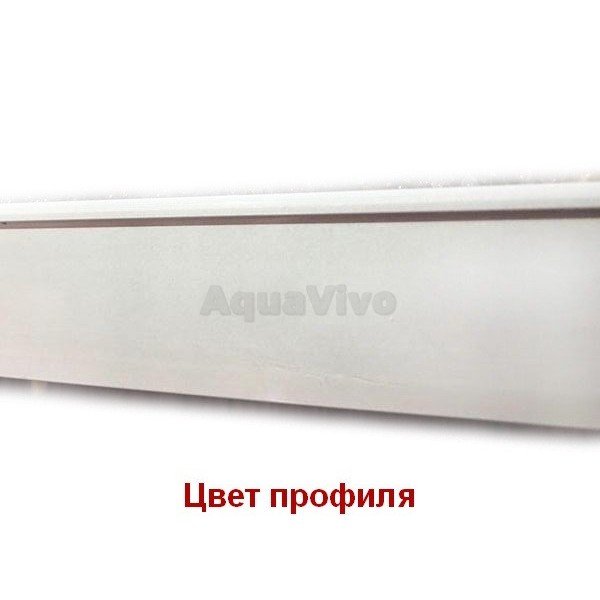 Душевой уголок Good Door Latte R-80-G-WE 80х80, стекло грейп, профиль белый - фото 1