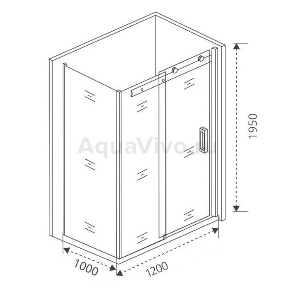 Душевой уголок Good Door Puerta WTW+SP-C-CH 120x100, стекло прозрачное, профиль хром