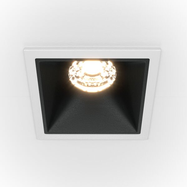 Точечный светильник Maytoni Technicali Alfa DL043-01-10W3K-SQ-WB, арматура бело-черная