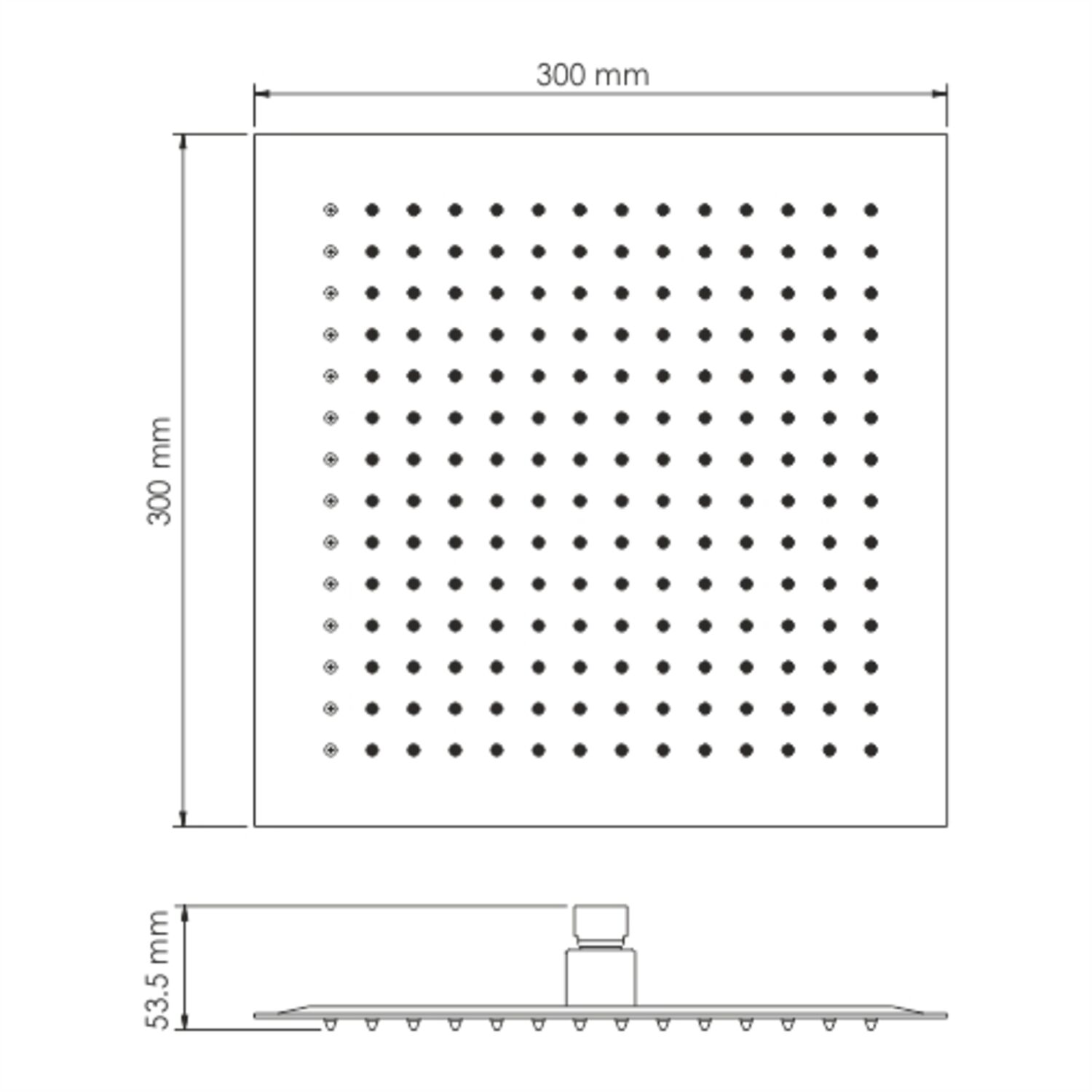 Верхний душ WasserKRAFT Aisch A260, 30x30 см, цвет матовое золото - фото 1