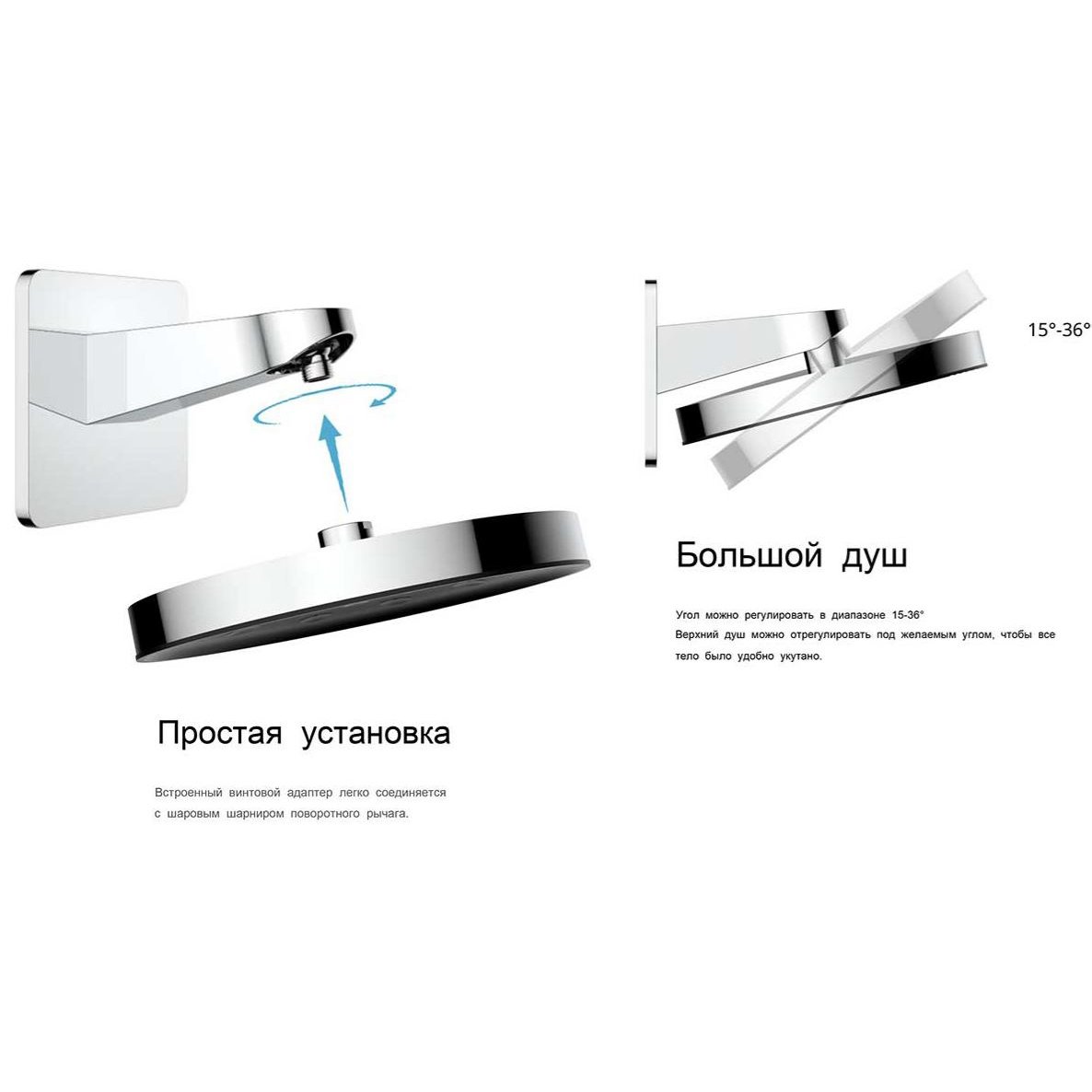 Душевой комплект Vincea Inspire VSFW-3I22MT3MB, встраиваемый, с термостатическим смесителем, цвет черный