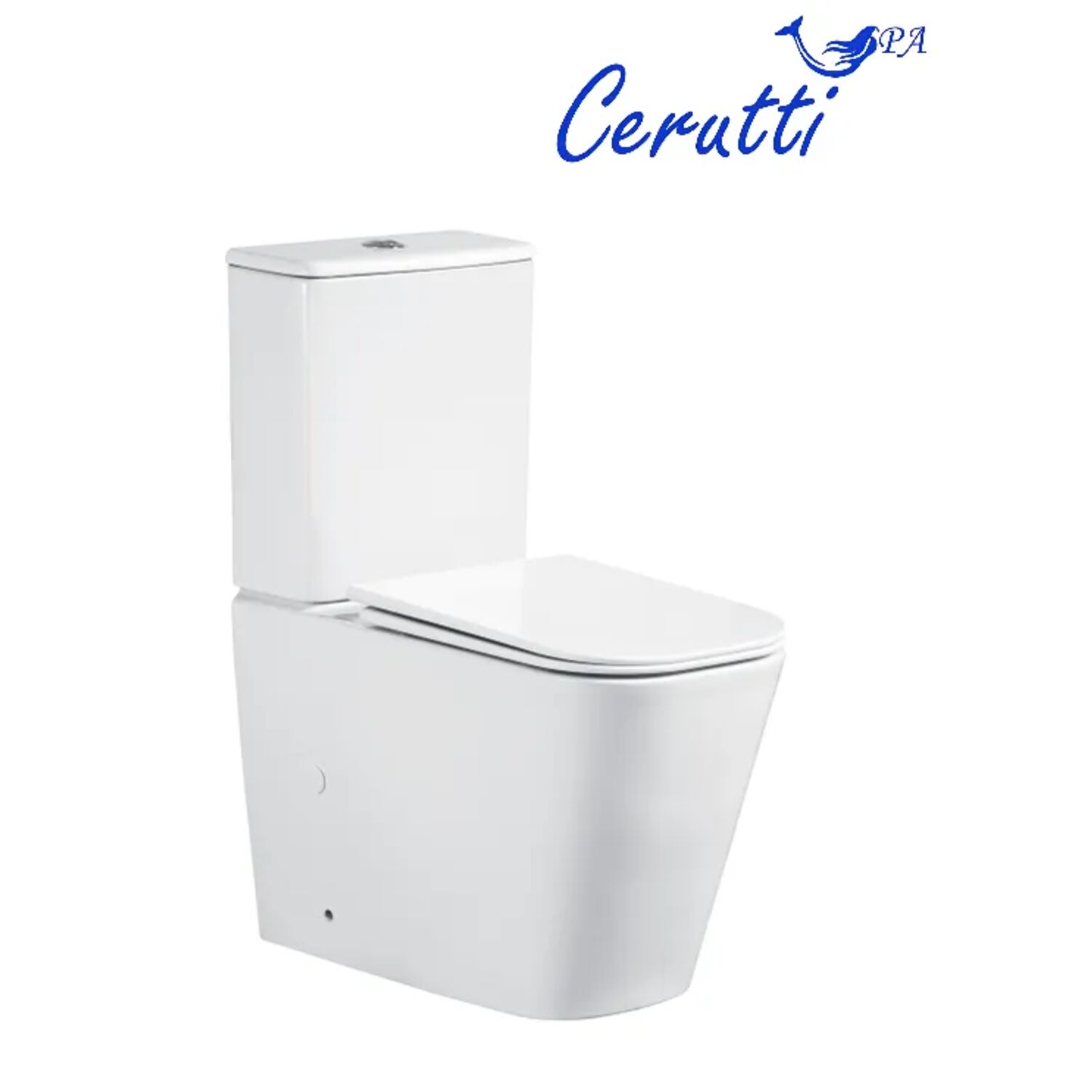 Унитаз CeruttiSPA Manlio Tornado CT10560 напольный, безободковый, смыв Торнадо, с сиденьем микролифт, цвет белый