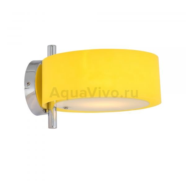 Бра ST Luce Foresta SL483.091.01, арматура металл, цвет хром, плафон акрил, стекло, цвет желтый