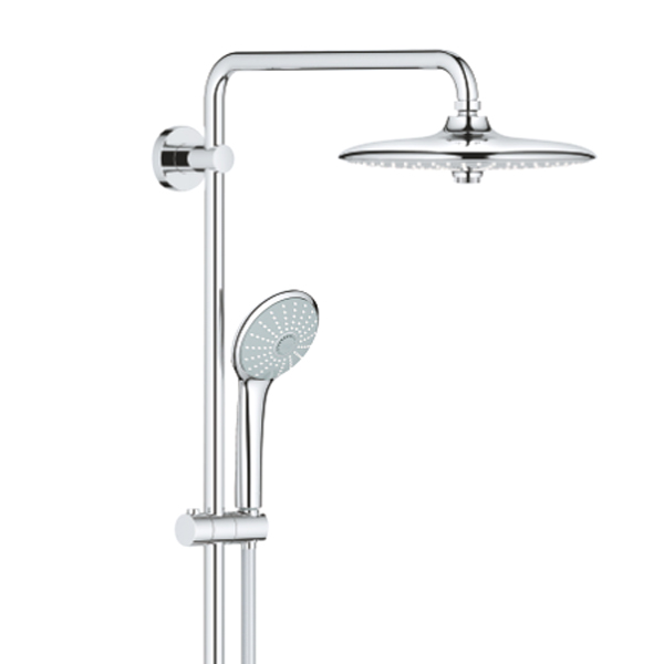 Душевая стойка Grohe Euphoria 27475001, с верхним душем, термостатическим смесителем, цвет хром - фото 1