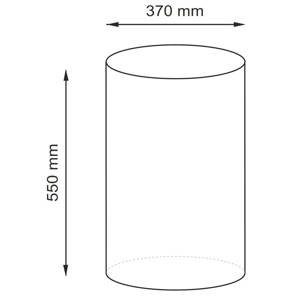 Корзина для белья WasserKRAFT Lossa WB-811, 37x37, цвет белый с рисунком