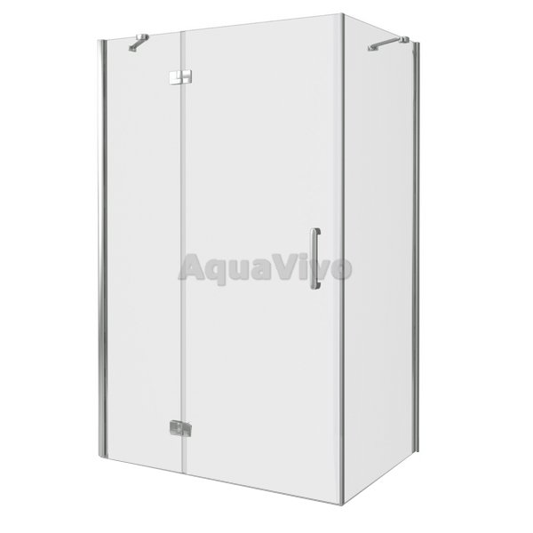 Душевой уголок Good Door Saturn WTW+SP-C-CH-L 110x80, стекло прозрачное, профиль хром, левый