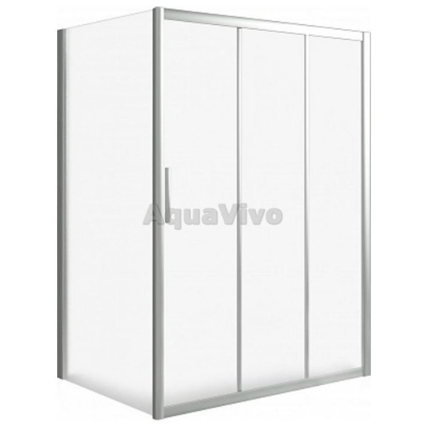 Душевой уголок Good Door Orion WTW+SP-G-CH 100x80, стекло грейп, профиль хром