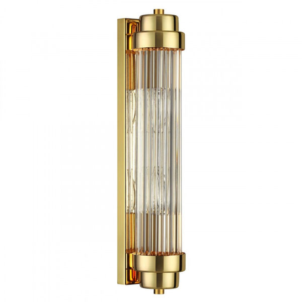 Бра Odeon Light Lordi 4822/2W, арматура золото, плафон стекло прозрачное