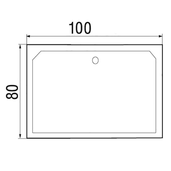 Поддон для душа Wemor 100/80/41 S 100x80, ABS-пластик, цвет белый - фото 1