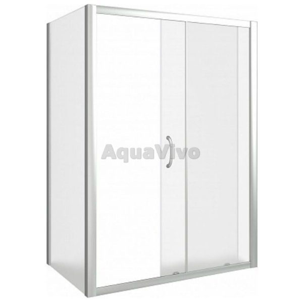 Душевой уголок Good Door Latte WTW+SP-G-WE 120x90, стекло грейп, профиль белый