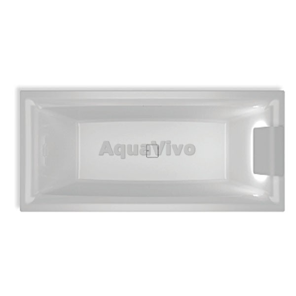 Акриловая ванна Riho Still Square LED R 170x75, со светодиодами и подголовником справа