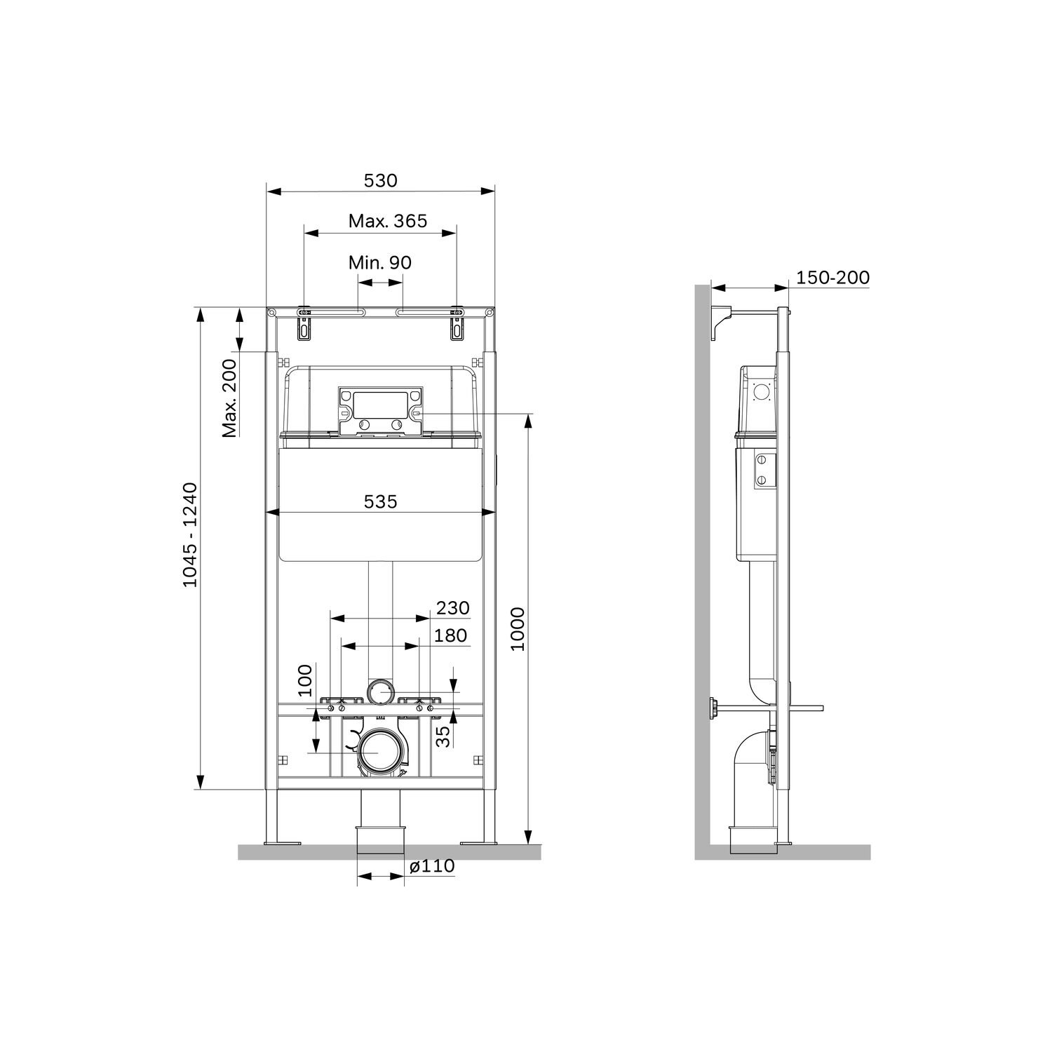 Инсталляция AM.PM MasterFit I012710 для подвесного унитаза