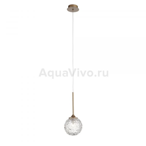 Подвесной светильник ST Luce Arcobalino SL1152.203.01, арматура металл, цвет золото, плафон стекло, цвет прозрачный
