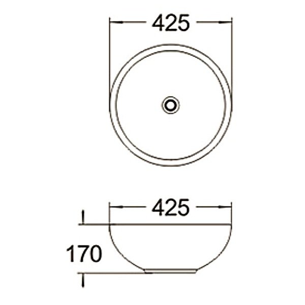 Раковина SantiLine SL-1065 накладная, 43x43 см, цвет белый - фото 1