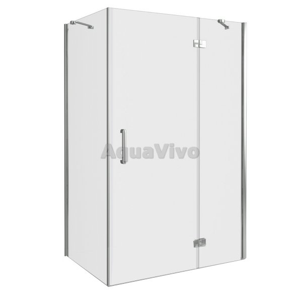 Душевой уголок Good Door Saturn WTW+SP-C-CH-R 130x90, стекло прозрачное, профиль хром, правый