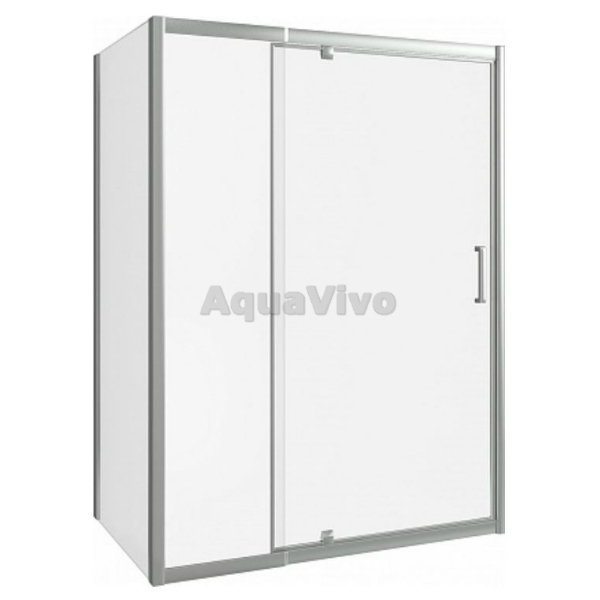 Душевой уголок Good Door Orion WTW-PD+SP-C-CH 130x90, стекло прозрачное, профиль хром