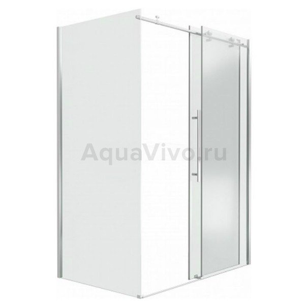 Душевой уголок Good Door Puerta WTW+SP-C-CH 130x100, стекло прозрачное, профиль хром