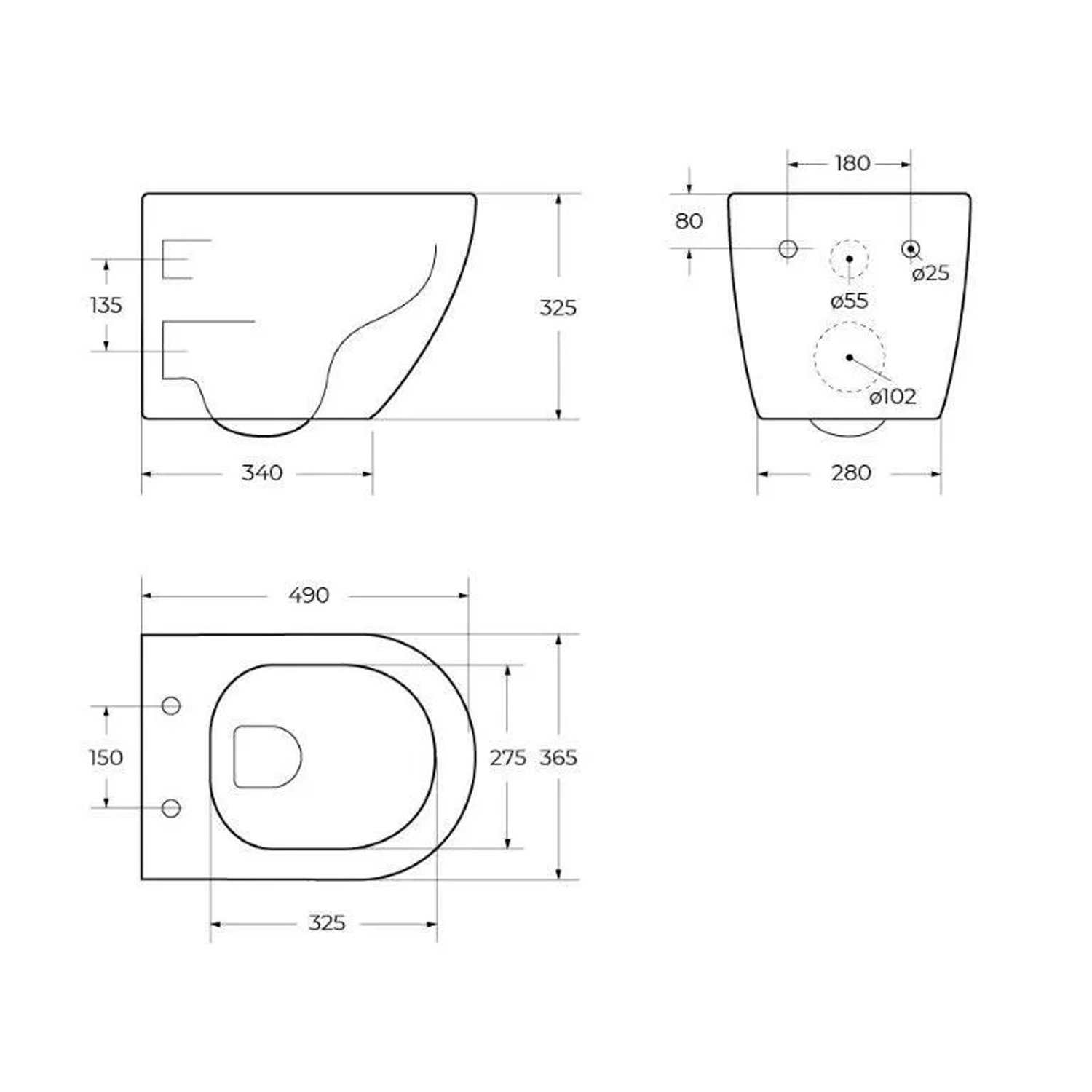 Унитаз Belbagno Uno BB3105CHR/SC подвесной, безободковый, с сиденьем микролифт, цвет белый