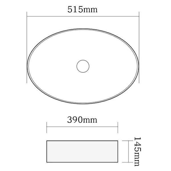 Раковина SantiLine SL-1104 MB накладная, 52x39 см, цвет черный матовый - фото 1