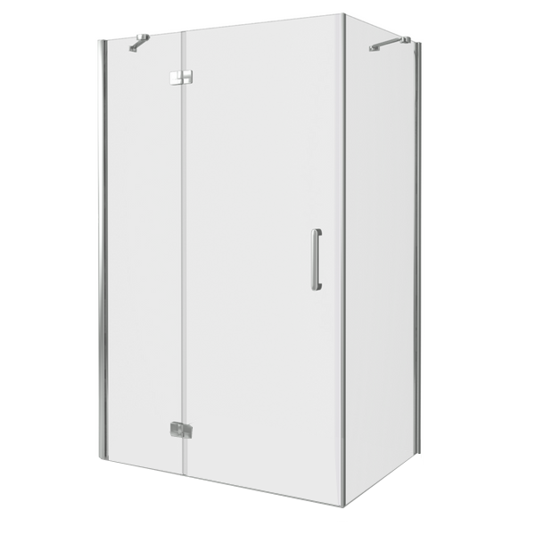 Душевой уголок Good Door Saturn WTW+SP-C-CH-L 120x100, стекло прозрачное, профиль хром, левый