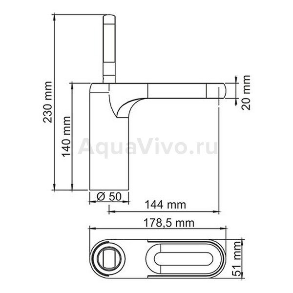 Смеситель WasserKRAFT Kammel 1803 для раковины, цвет хром