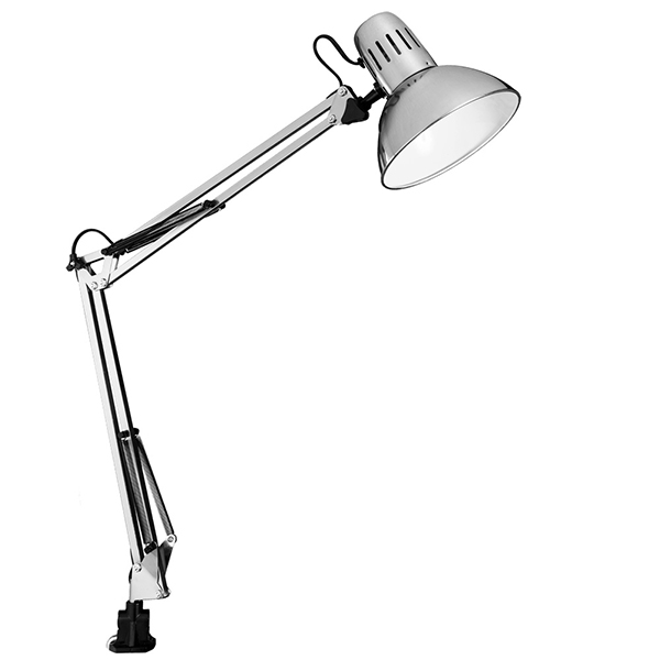 Настольная лампа Arte Lamp Senior A6068LT-1SS, арматура хром, плафон металл хром, 17х30 см