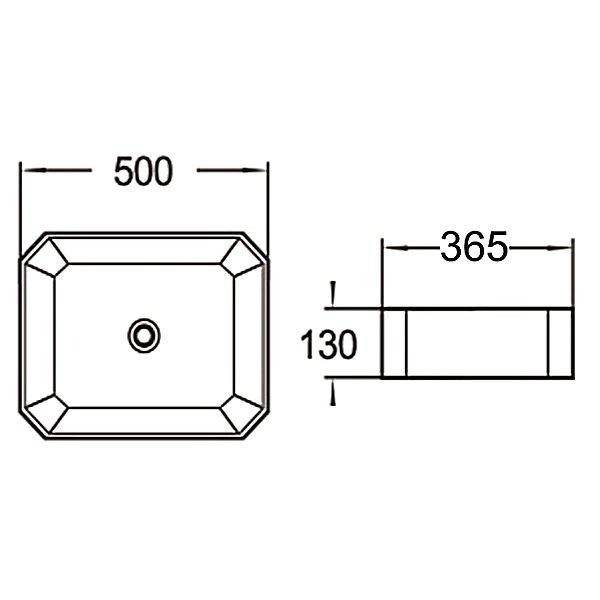 Раковина SantiLine SL-1013 накладная, 50x37 см, цвет белый - фото 1