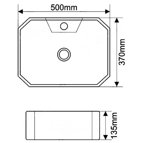 Раковина SantiLine SL-1083 накладная, 50x37 см, цвет белый - фото 1