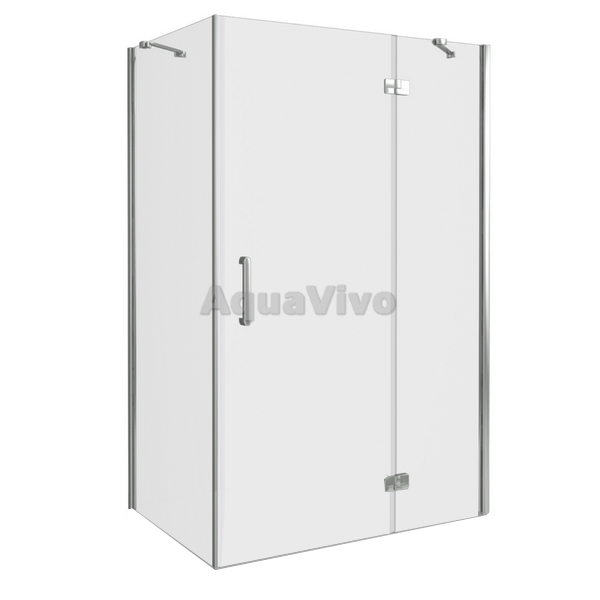 Душевой уголок Good Door Saturn WTW+SP-C-CH-R 130x100, стекло прозрачное, профиль хром, правый