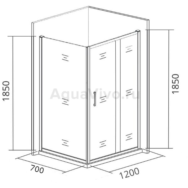 Душевой уголок Good Door Infinity WTW+SP-C-CH 120x70, стекло прозрачное, профиль хром