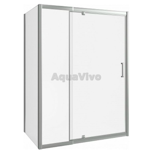 Душевой уголок Good Door Orion WTW-PD+SP-C-CH 140x80, стекло прозрачное, профиль хром