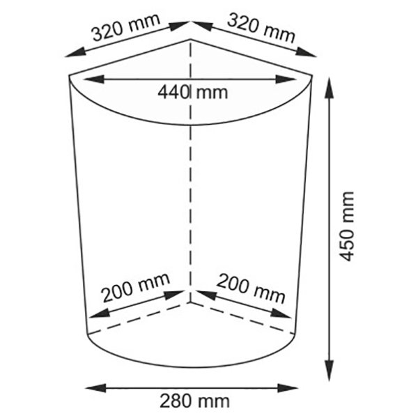 Корзина для белья WasserKRAFT Vils WB-560-M, плетеная, с крышкой, 32x32, цвет белый