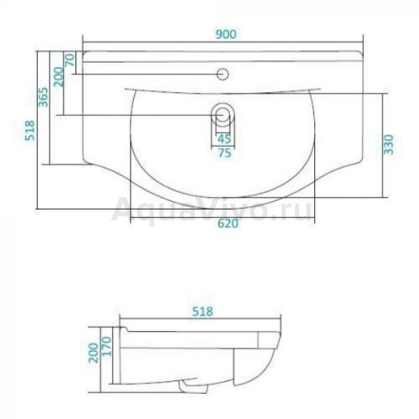 Мебель для ванной Stella Polar Концепт 90, 2 ящика, напольная, цвет белый