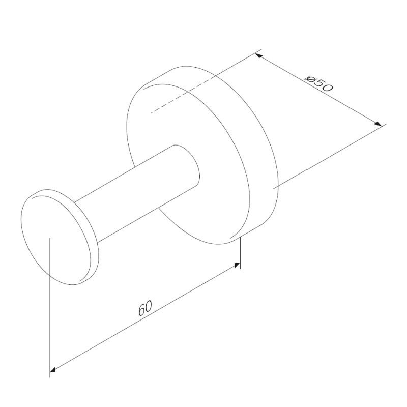 Крючок AM.PM Inspire 2.0 A50A35822, цвет черный