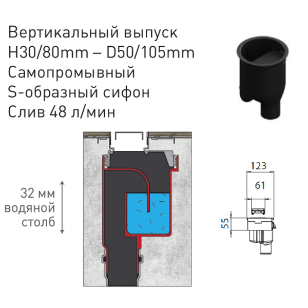 Душевой лоток Berges В1 Antik 092025 с решеткой 70x6 см, прямой выпуск, цвет золото глянец