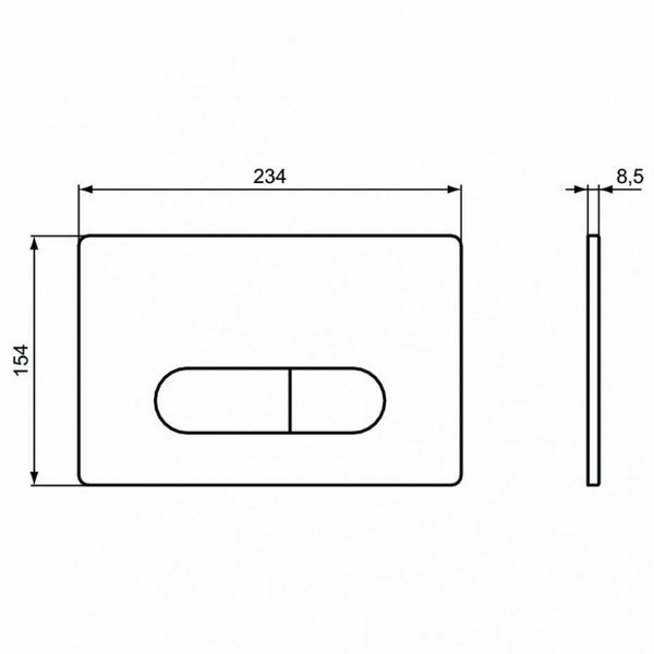 Комплект Ideal Standard P211601 подвесного унитаза Connect AquaBlade с сиденьем микролифт и инсталляции Prosys 120 P с кнопкой Oleas P1 хром, цвет евро белый