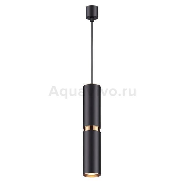 Подвесной светильник Odeon Light Afra 4742/5L, арматура черная, плафон металл черный / золото, 7х189 см 