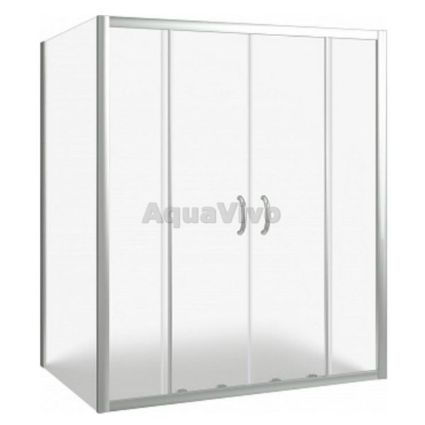 Душевой уголок Good Door Infinity WTW-TD+SP-G-CH 170x100, стекло грейп, профиль хром