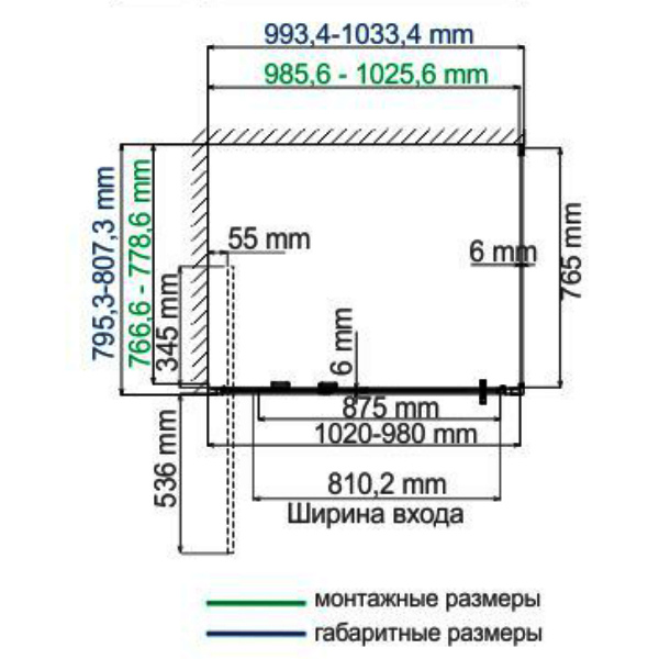 Душевой уголок WasserKRAFT Salm WasserSchutz 27I17 100x80, стекло прозрачное, профиль серебристый