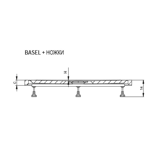 Поддон для душа Riho Basel 424 180x80, акриловый, цвет белый