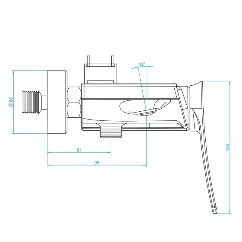 Душевая стойка RGW Shower Panels SP-33 G, с верхним душем, смесителем, цвет золото