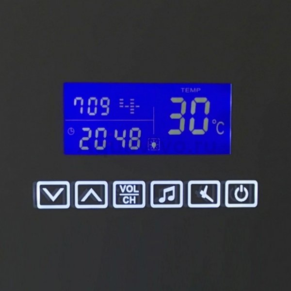 Зеркало Belbagno SPC-RNG-700-LED-TCH-RAD 70x70, с подсветкой, Bluetooth, термометром, радио и сенсорным выключателем