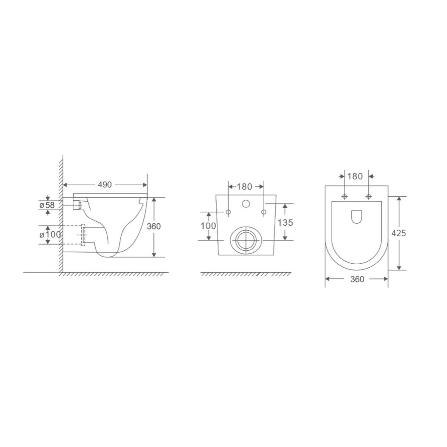 Комплект Berges 043388 унитаза Okus Rimless с сиденьем микролифт и инсталляции Novum с белой кнопкой L1 - фото 1