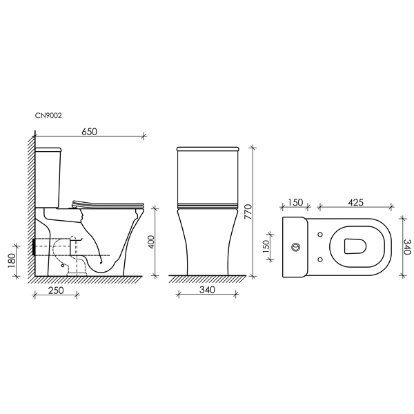 Унитаз Ceramica Nova Alfa Rimless CN9002 напольный, безободковый, с сиденьем микролифт, цвет белый