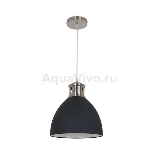 Подвесной светильник Odeon Light Viola 3321/1, арматура цвет серый/никель, плафон/абажур металл, цвет черный